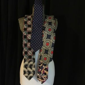 5 silk ties